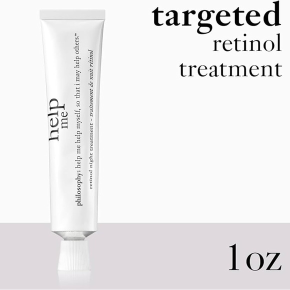 PHILOSOPHY HELP ME RETINOL NIGHT TREATMENT Full Size 1.05 Oz. NEW IN BOX!! - Picture 7 of 9